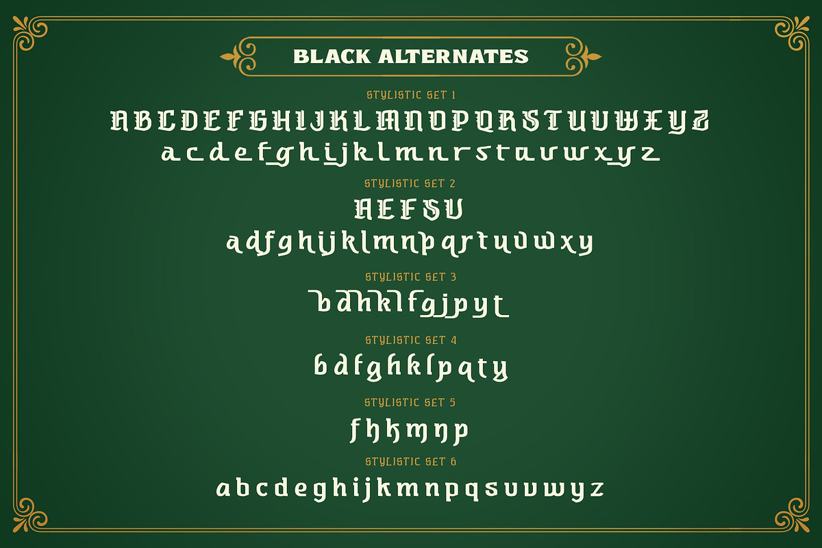 Brown Hunter Victorian Set, a Serif Font by alit design (Photo 25 of 32)