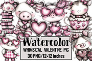 Whimsical Valentine Pig, an Illustration by Design Market (Thumbnail 1 of 3)