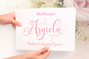 Asyiela Script Font Collection