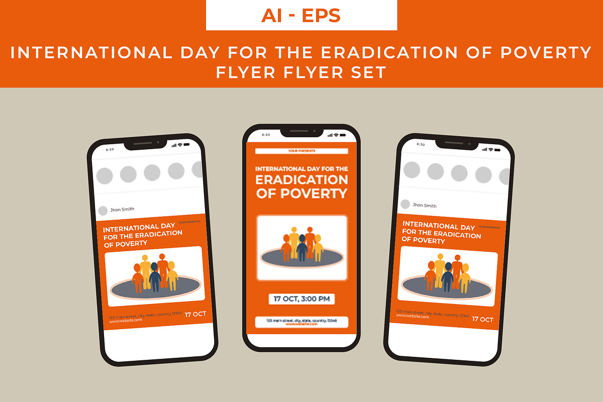 Eradication of Poverty Flyer Set, a Flyer Template by Lakhan1998 (Photo 2 of 2)