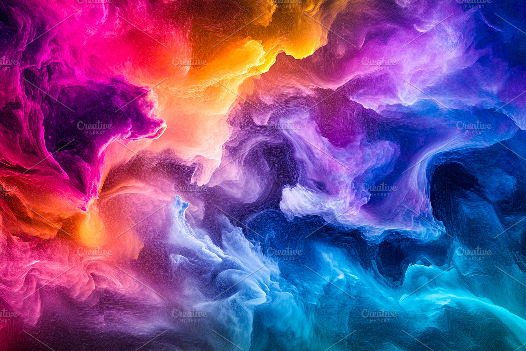 Abstract Colorful Paint Texture, an Abstract Photo by Ales Munt
