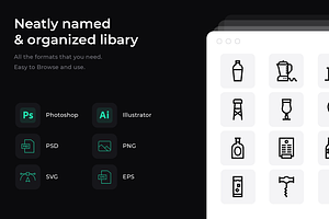 50 Bar icons, an Icon by Wencory