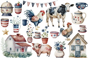 4th Of July Patriotic Farmhouse