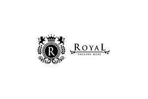 Royal Crest Letter R Logo