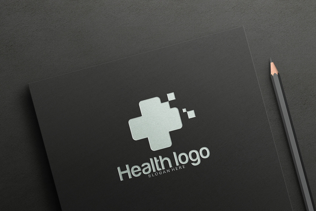 Medical Digital Logo Design Template, a Branding & Logo Template by Lucky Creative (Photo 4 of 4)