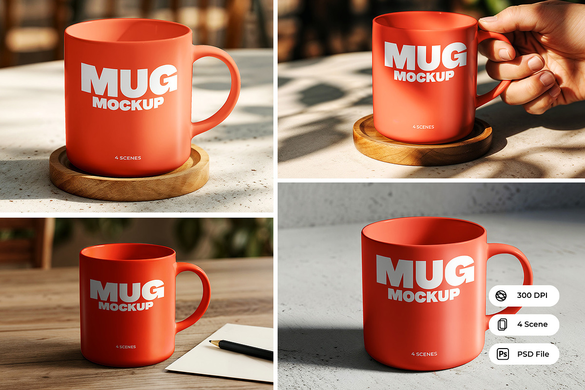 High Resolution Mug Mockup, a Cups & Container Mockup by Nathatype (Photo 1 of 9)