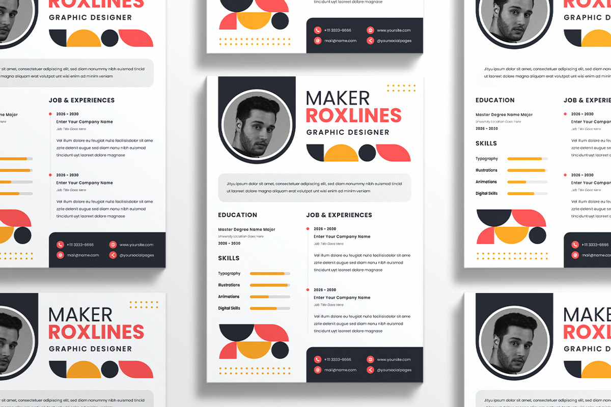 Minimalist Resume CV, a Resume Template by iDoodle Studio (Photo 4 of 4)