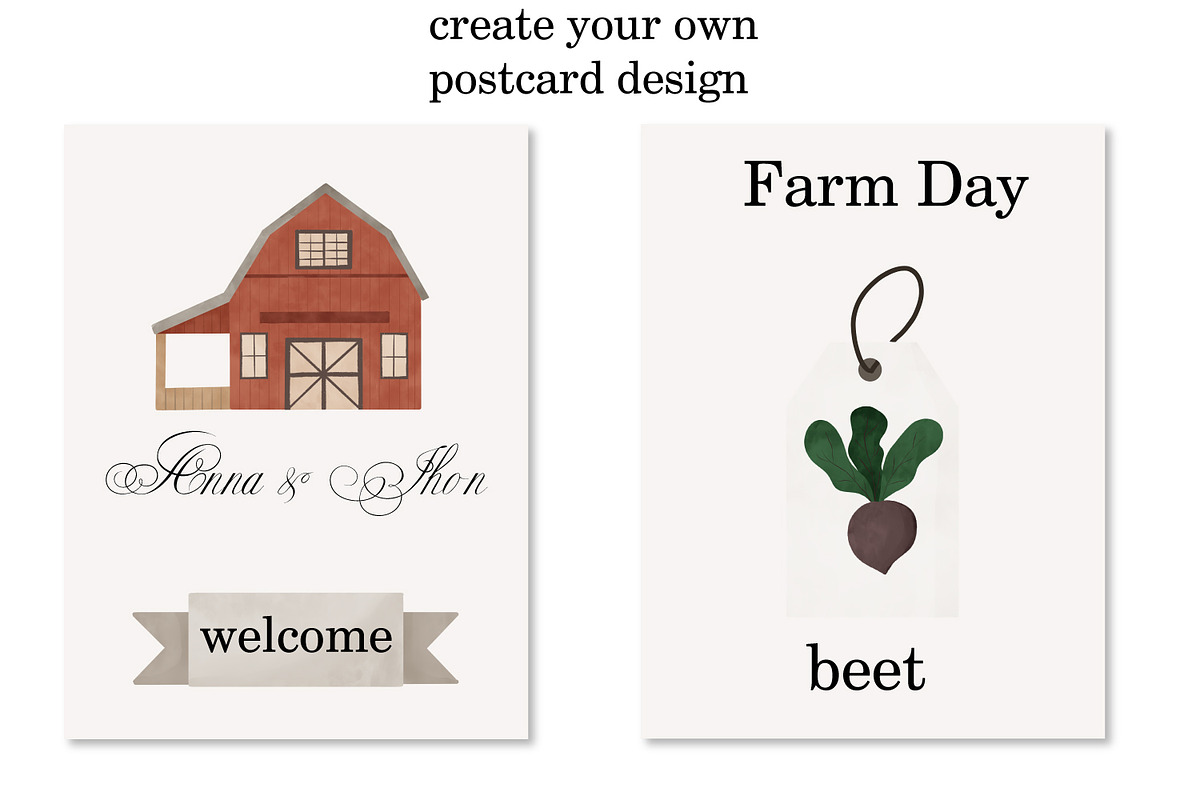 Farm Day clipart and pattern, a Pattern Graphic by SleptArt (Photo 5 of 10)