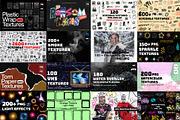 Mega Overlays Bundle, PNG/JPG bundle, a Texture Graphic by Chipshpow Graphics (Thumbnail 3 of 8)