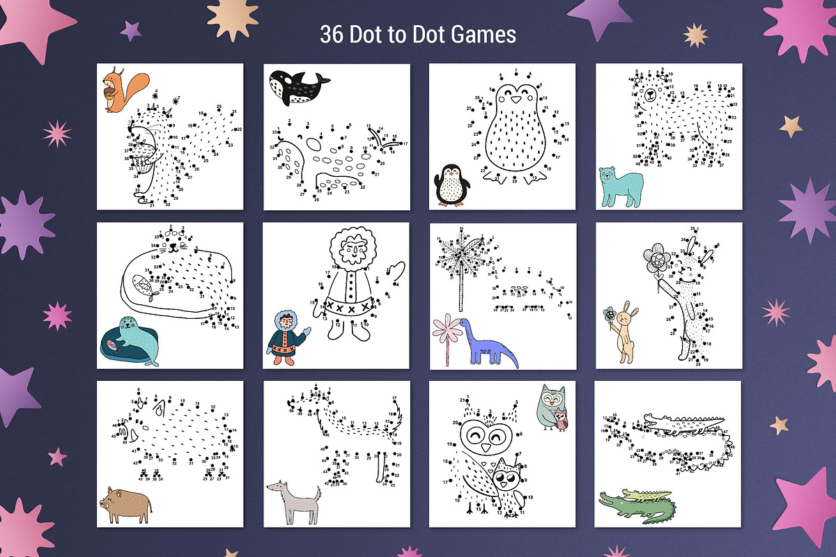 Activities for Kids Big Collection, an Animal Illustration by Gulnara Sabirova (Photo 12 of 15)