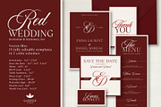 The Red Wedding Invitation Templates, an Invitation Template by Garden in frame (Thumbnail 1 of 8)