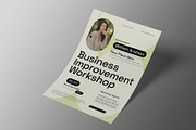 Beige Green Business Workshop Flyer, a Flyer Template by Neermana (Thumbnail 3 of 4)