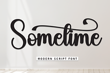 Sometime | Script Font