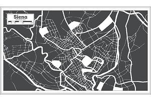 Siena Italy City Map