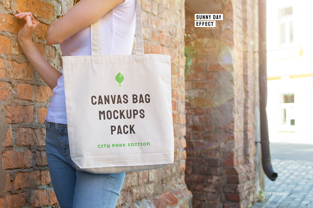 Canvas Bag Mockups - City Park Ed., a Shirt Mockup by BULBFISH (Photo 10 of 14)