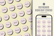 INSTAGRAM HIGHLIGHT COVERS, a Social Media Template by The Little Lily Studio (Thumbnail 1 of 5)