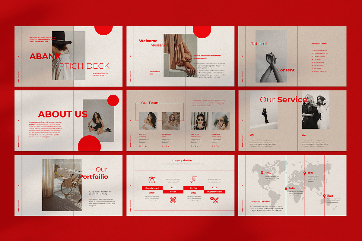 Abank Pitch Deck - Powerpoint, a Presentation Template by Surotype (Photo 9 of 10)