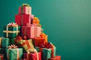 86 Gift boxes with ribbons and bows, a Holiday Photo by Handmadefont (Thumbnail 31 of 90)
