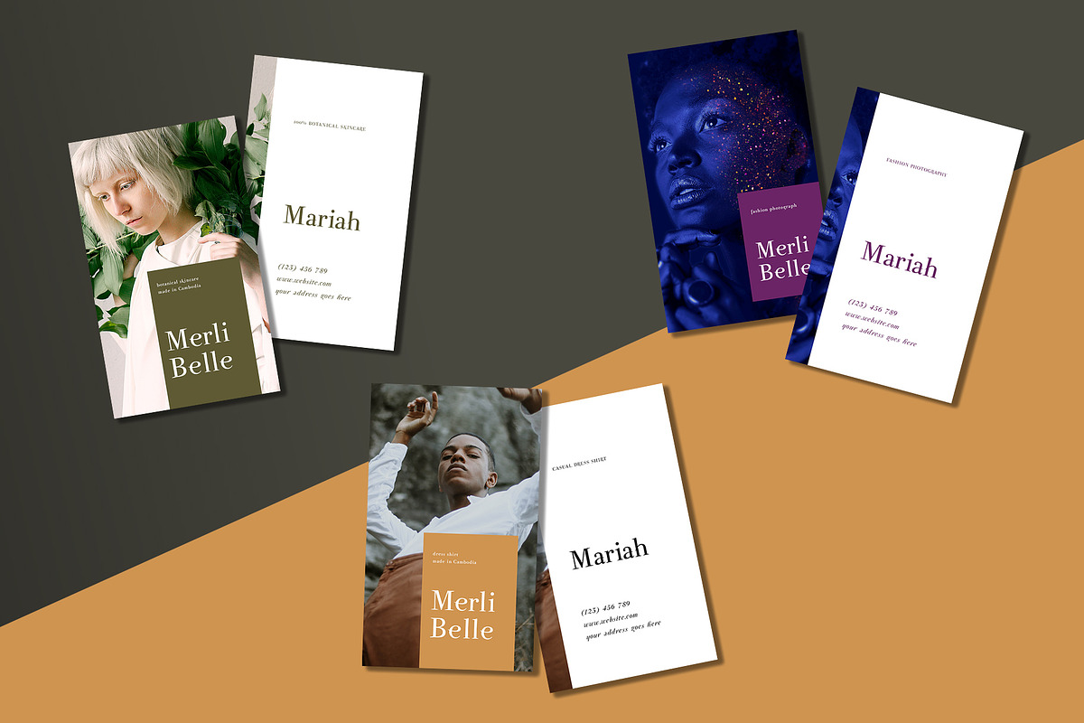 FASHION CARD NAME TEMPLATE, a Business Card Template by Meknya (Photo 4 of 4)