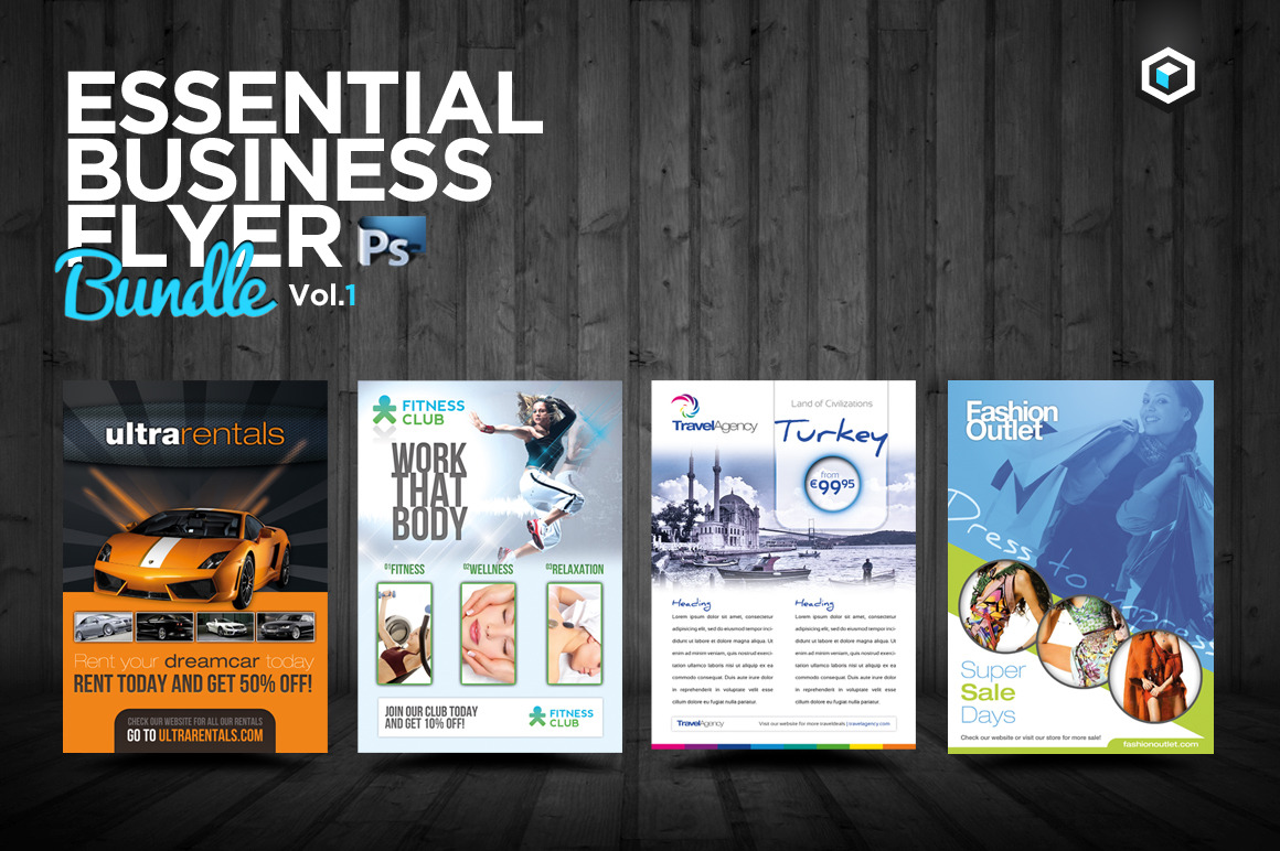 RW Essential Business Flyers Vol 1, a Flyer Template by Reclameworks