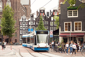 Amsterdam city center street view, an Architecture Photo by BOOCYS
