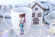 Cute Ponytail Girls Clipart, an Object Graphic by DreamerStarCo (Thumbnail 6 of 7)