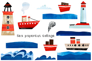 Papercut Collages - Watercolor Set