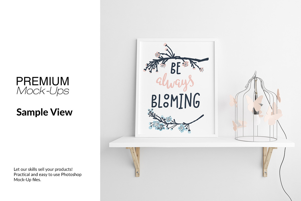 Nursery Wall & Frame Mockups, a Product Mockup by mock-ups (Photo 7 of 12)