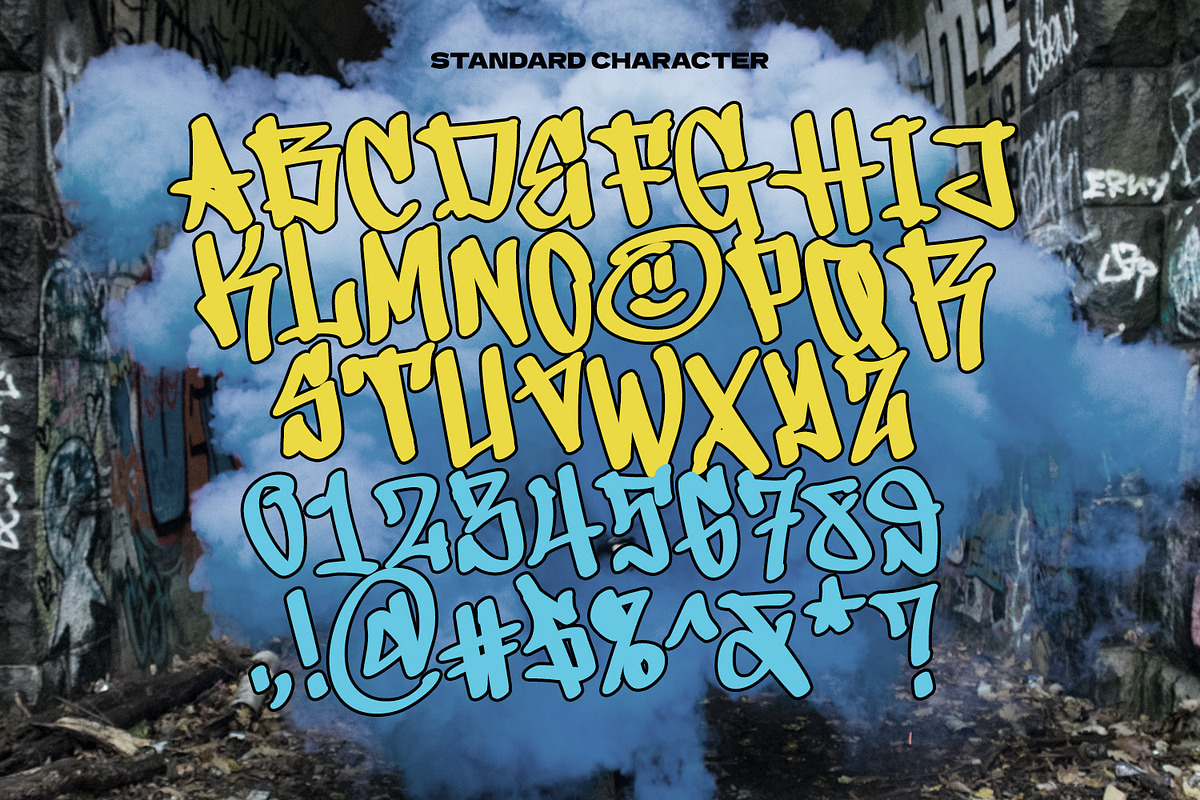 Sprayflow, a Symbol Font by Ditatype (Photo 9 of 11)