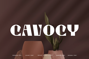 Cavocy - Luxury Bold, a Sans Serif Font by Iqsiart Studio