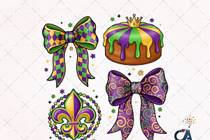 Mardi Gras Coquette PNG, an Illustration by Creative Art