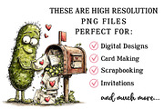 Quirky Valentine's Pickle Clipart, an Illustration by OK Design (Thumbnail 4 of 6)