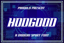 Hodgood a Modern Sport Font