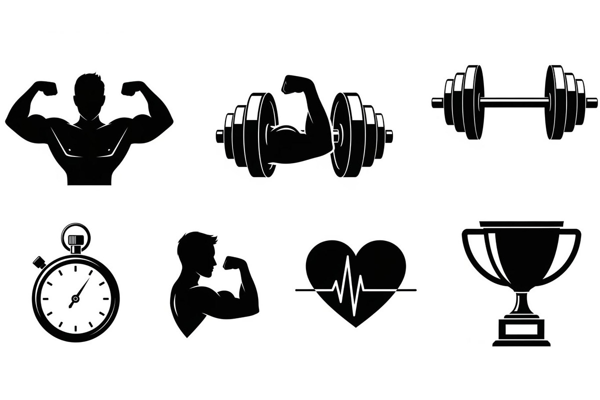 Ultimate Fitness Gym Vector Bundle, an Illustration by Creativeshirt (Photo 21 of 51)
