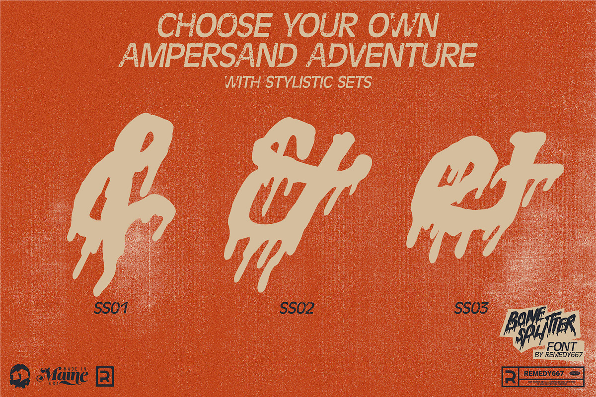 Bone Splitter - Horror Font, a Font by Remedy667 (Photo 9 of 9)