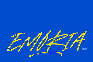 Emoria – Expressive Brush Font