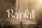 Rainfall - Elegant Display Font, a Sans Serif Font by Sensatype (Thumbnail 1 of 16)