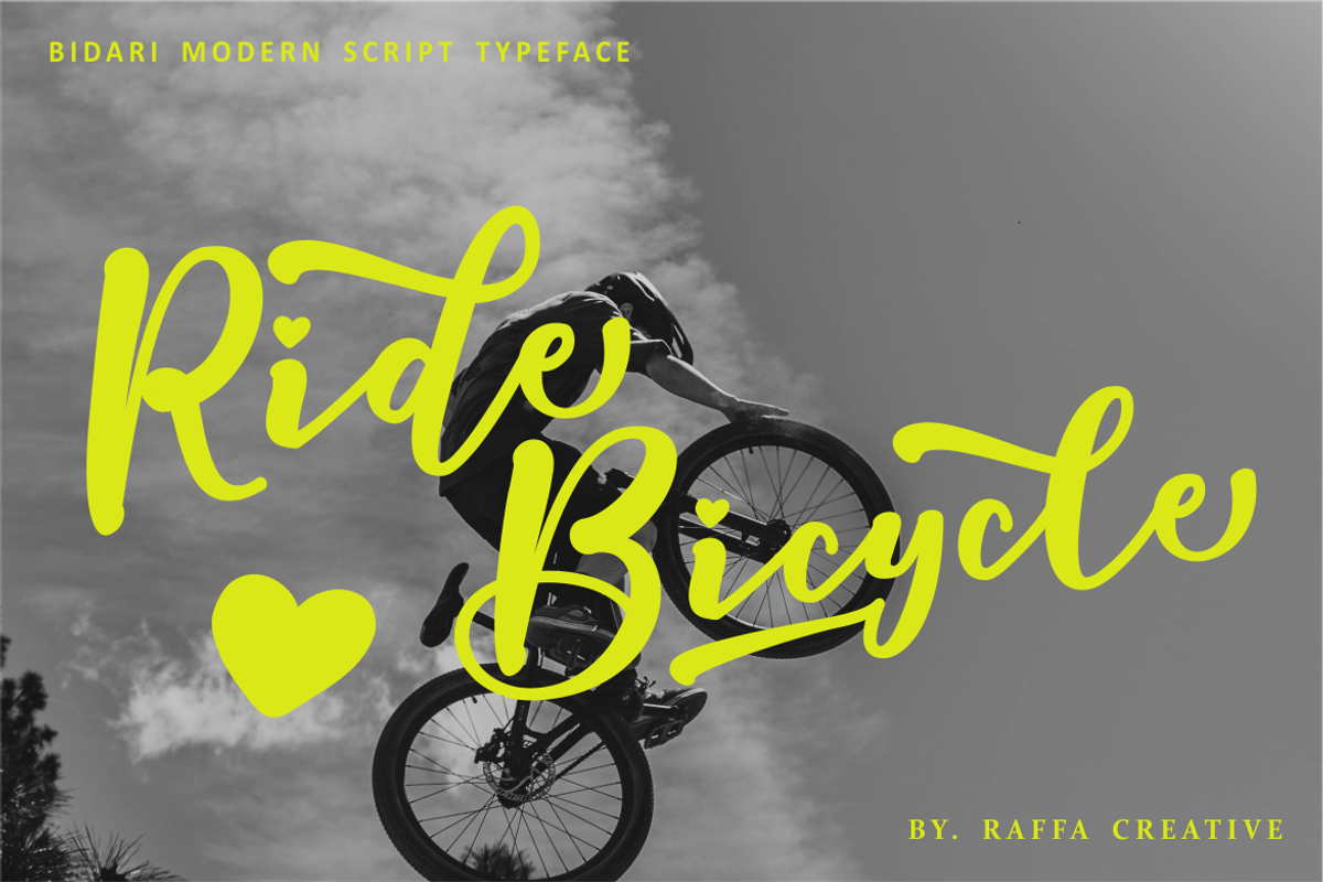 Bidari Script, a Script Font by Raffa Creative (Photo 6 of 7)