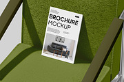 Brochure on Chair Mockup, a Merchandise Mockup by Unerispace (Thumbnail 4 of 5)