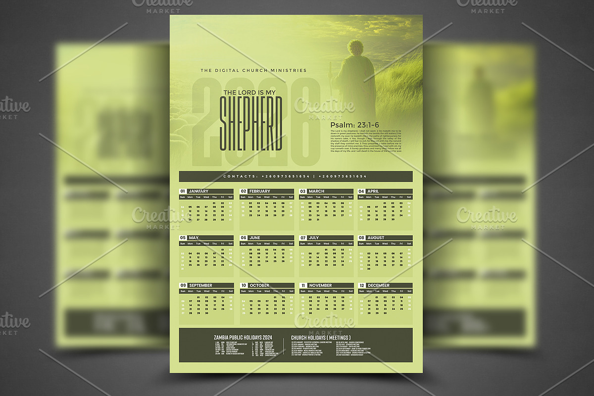 2026 Church Calendar Template Bundle, a Flyer Template by church flyer templates (Photo 2 of 9)