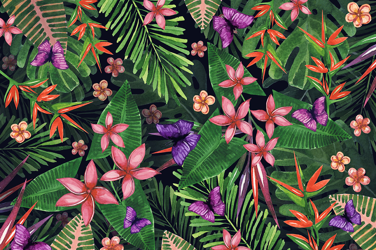 Tropical watercolor patterns., a Pattern Graphic by Mehendra Art (Photo 5 of 5)