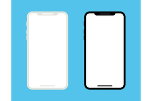 Flat mockup mobile phone, a Technology Illustration by Vector Creator