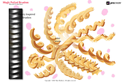 Procreate 3D Magic Pulled Brushes, a Brush Add-On by Fashion Workshop Bkk (Thumbnail 9 of 15)