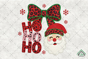 Christmas Crochet Santa Ho Ho Ho Png, an Illustration by Craft Nest