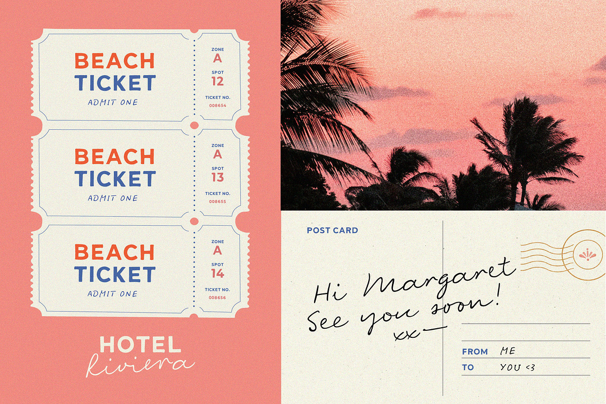 Hotel Riviera | Font collection, a Handwritten Font by AngelinaKovel (Photo 7 of 16)