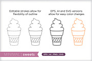 Minimal sweets icons, an Outline Icon by Picture Window (Thumbnail 5 of 5)