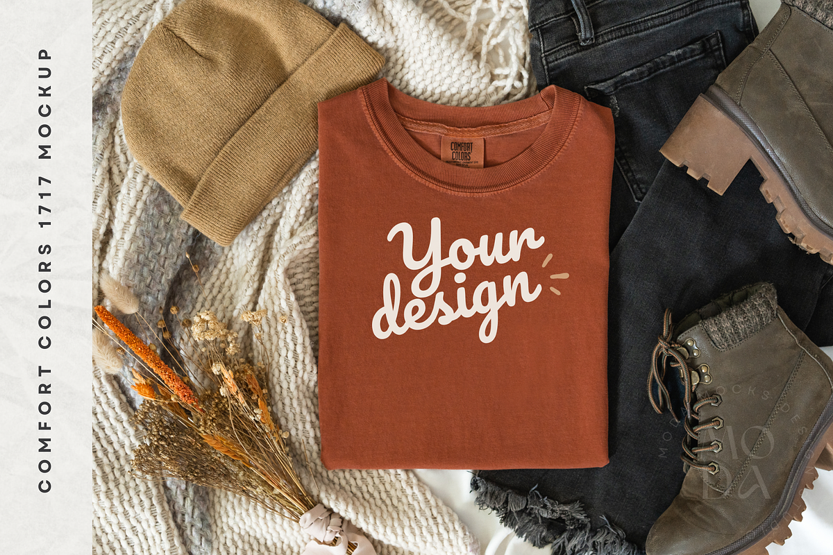 Fall Comfort Colors Mockup Bundle, a Shirt Mockup by Moda Mocks (Photo 4 of 5)