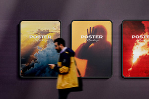 Subway Vertical Poster Mockup