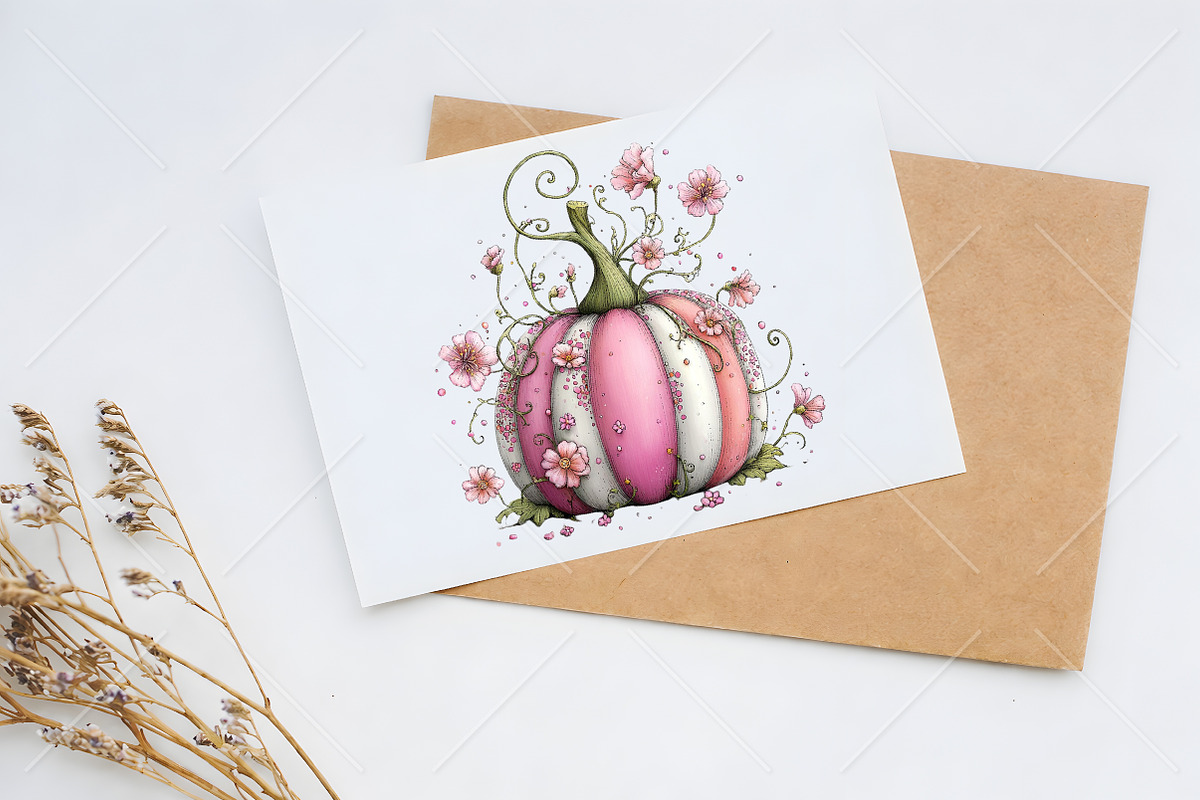 Whimsical Fall Pastel Pumpkin PNG, a Seasonal Illustration by Canvas Craft (Photo 10 of 10)