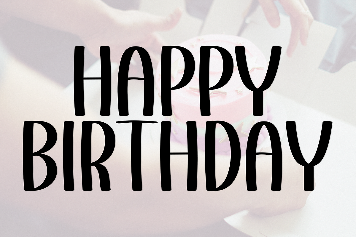 Birthday Holiday, a Serif Font by FreshTypeINK (Photo 5 of 8)